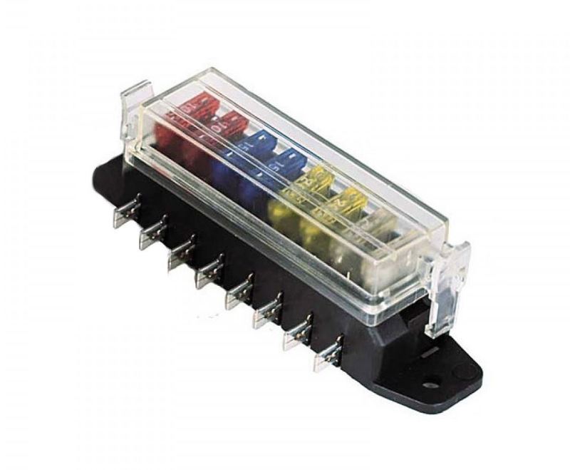Load image into Gallery viewer, Hella 8-Way Lateral Single Fuse Box
