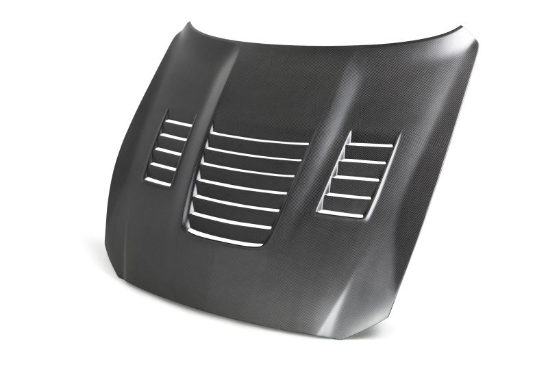 Load image into Gallery viewer, Anderson Composites 15-19 Ford Mustang Shelby GT350 Type-CR Double Sided Carbon Fiber Hood
