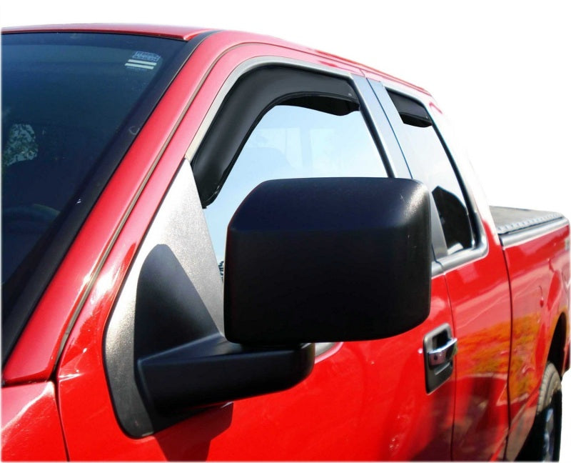 Load image into Gallery viewer, AVS 04-14 Ford F-150 Supercab Ventvisor In-Channel Front &amp; Rear Window Deflectors 4pc - Smoke

