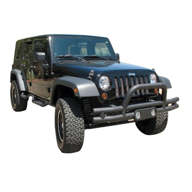 Load image into Gallery viewer, Rampage 2007-2018 Jeep Wrangler(JK) Double Tube Bumper Front - Black
