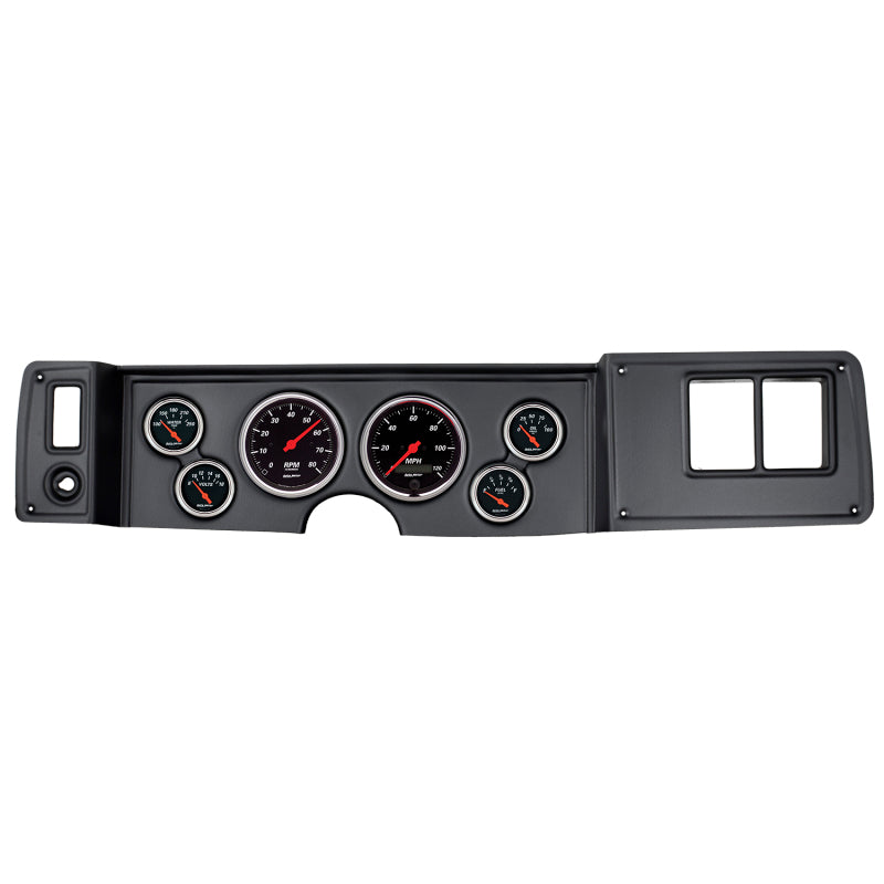 Load image into Gallery viewer, Autometer Designer Black 79-81 Camaro Dash Kit 6pc Tach / MPH / Fuel / Oil / WTMP / Volt
