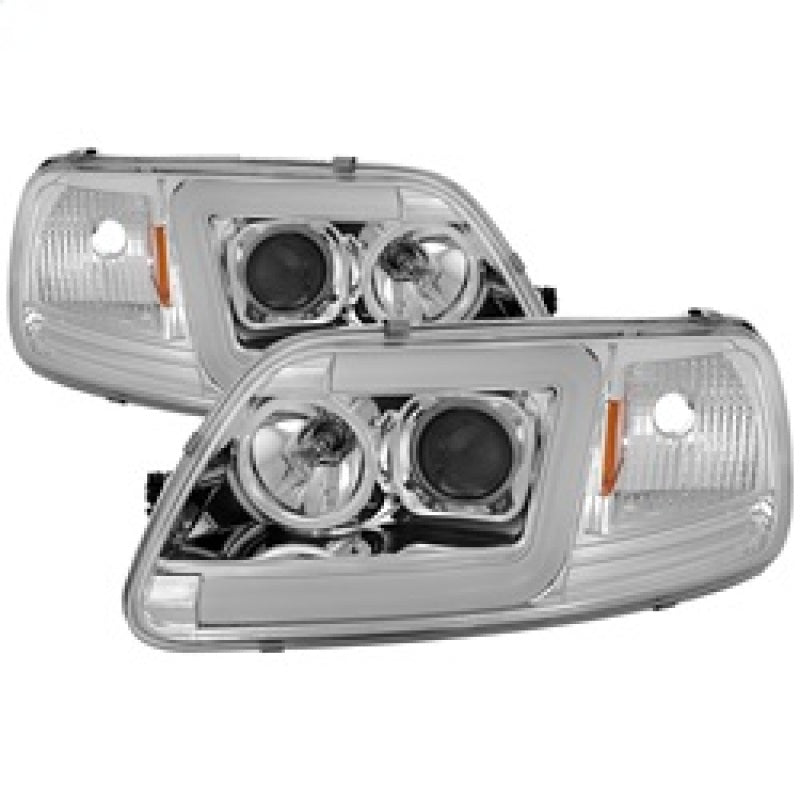 Load image into Gallery viewer, Spyder 97-03 Ford F-150 (After 6/1997) V2 Proj Headlights DRL LED - Chrm (PRO-YD-FF15097V2-LB-C)
