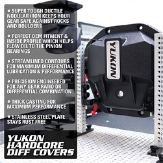 Yukon Gear Hardcore Nodular Iron Cover for 2018 Jeep Wrangler JL Rear Dana 35