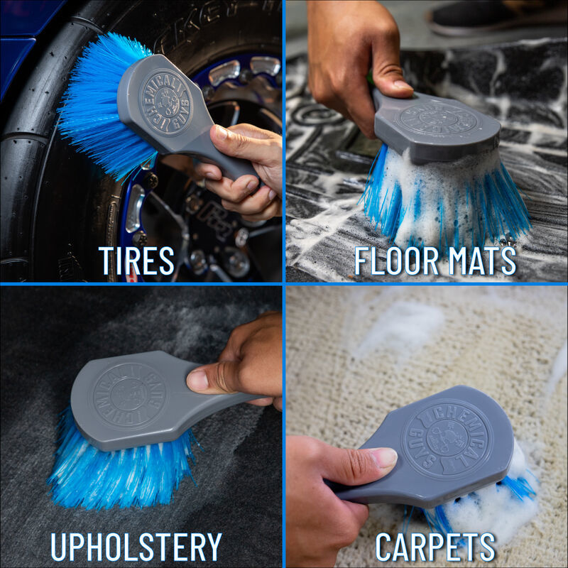 Load image into Gallery viewer, Chemical Guys Stiffy Brush For Tires - Blue
