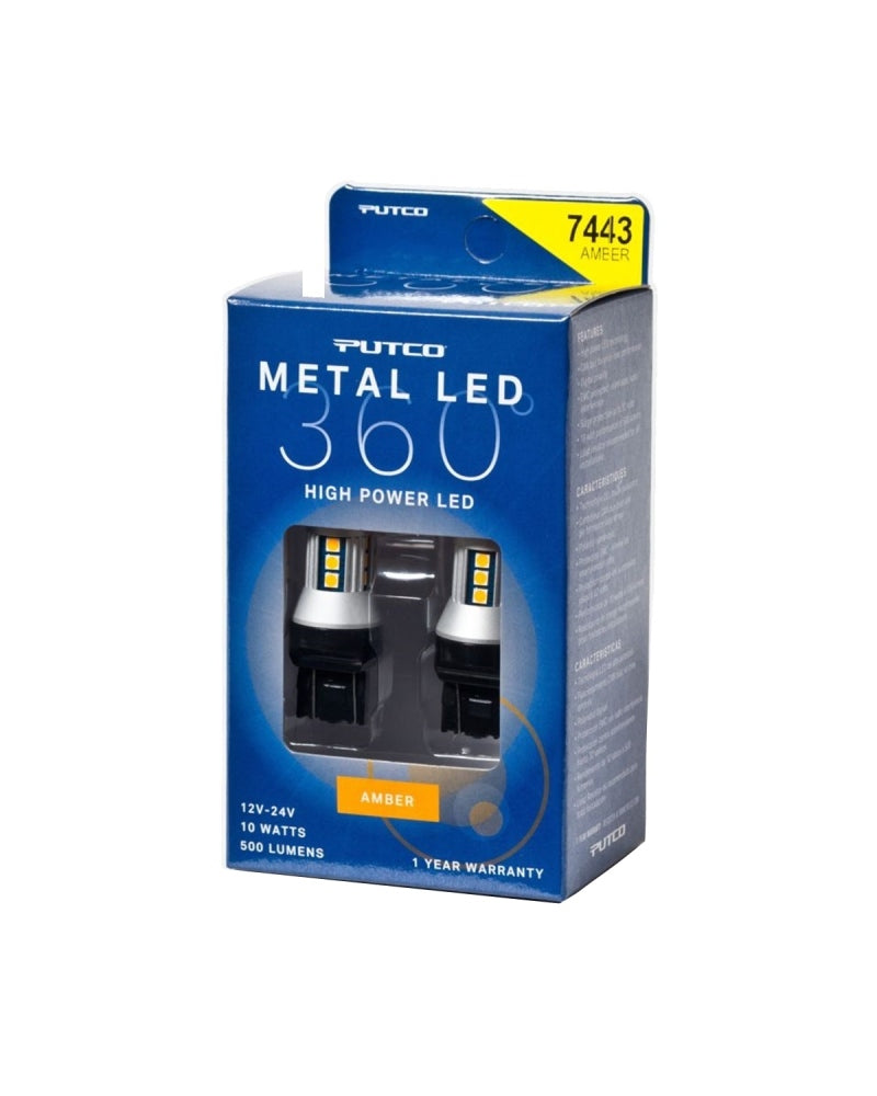 Load image into Gallery viewer, Putco 7443 - Amber Metal 360 LED
