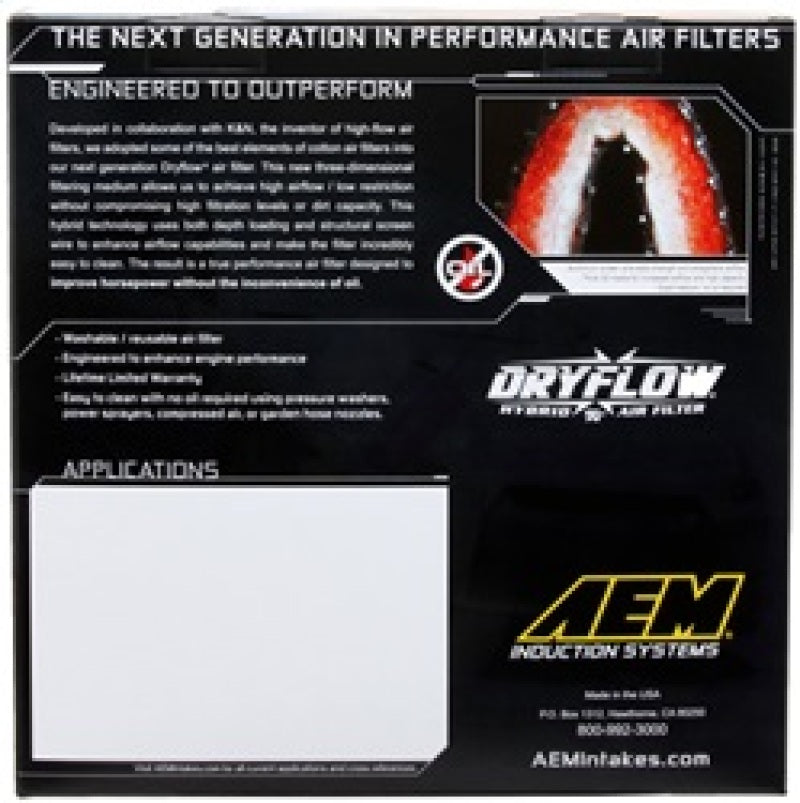 Load image into Gallery viewer, AEM 10 Dodge Ram 2500/3500 6.7L L6 DSL 11in L x 9.75in W x 6.5in H Replacement DryFlow Air Filter

