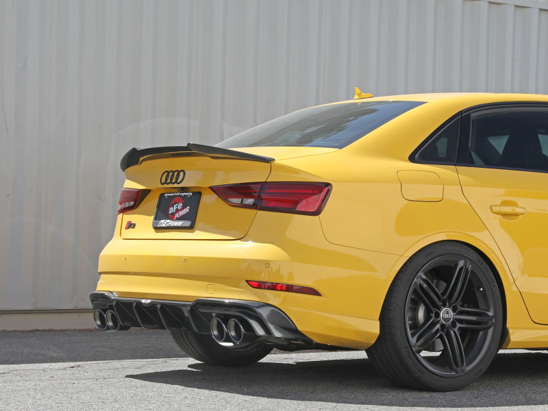 Load image into Gallery viewer, aFe MACHForce XP 3in-2.5in 304SS Exhaust Cat-Back 15-20 Audi S3 L4-2.0L (t) - Black Tips
