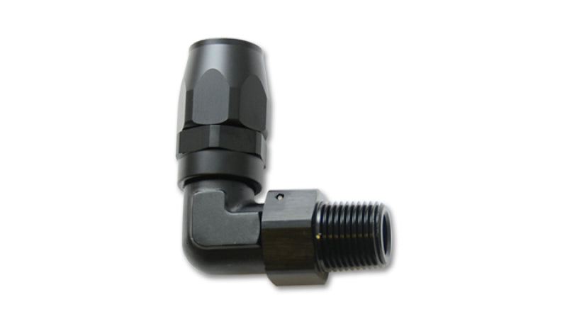 Load image into Gallery viewer, Vibrant Male NPT 90 Degree Hose End Fitting -8AN - 1/4 NPT
