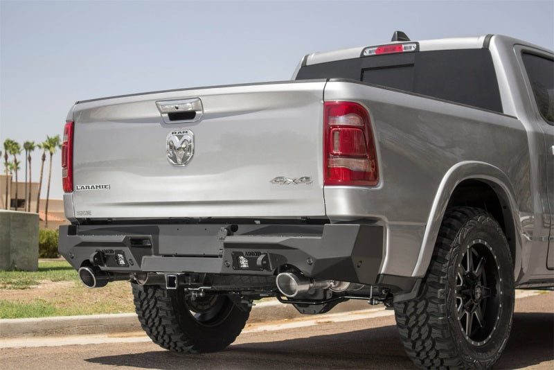 Load image into Gallery viewer, Addictive Desert Designs 2019 Ram 1500 Hammer Stealth Fighter Rear Bumper w/ 6 Sensor Cutouts
