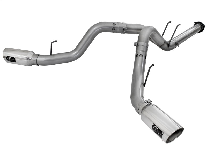 Load image into Gallery viewer, aFe LARGE BORE HD 4in 409-SS DPF-Back Exhaust w/Polished Tip 11-14 Ford Diesel Trucks V8-6.7L (td)
