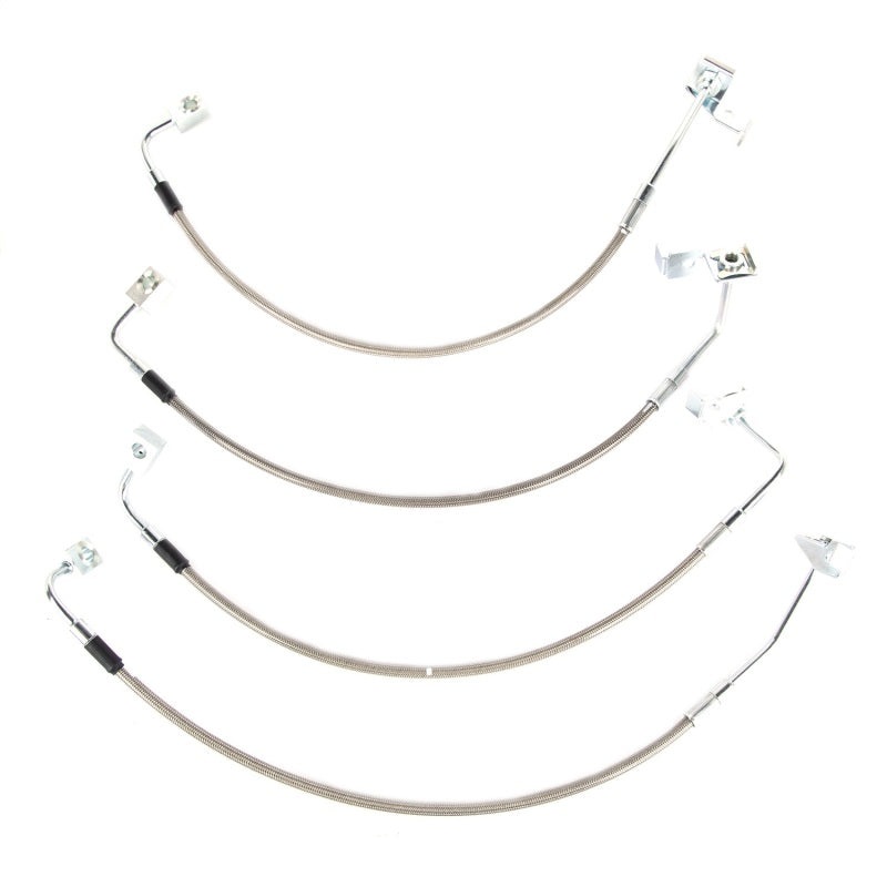 Load image into Gallery viewer, Rugged Ridge Brake Hose Kit Braided Stainless 07-18 Jeep Wrangler
