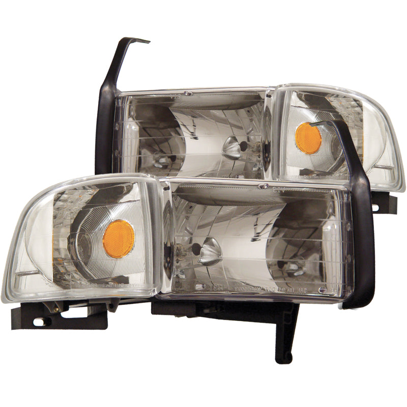 Load image into Gallery viewer, ANZO 1994-2001 Dodge Ram Crystal Headlights Chrome
