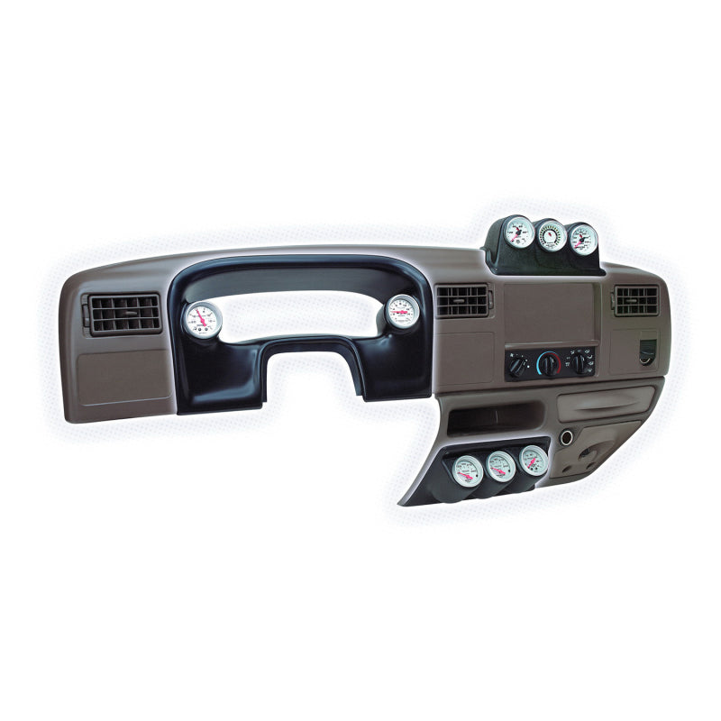 Load image into Gallery viewer, Autometer 99-03 Ford Super Duty 52mm Black Triple Dash Top Pod
