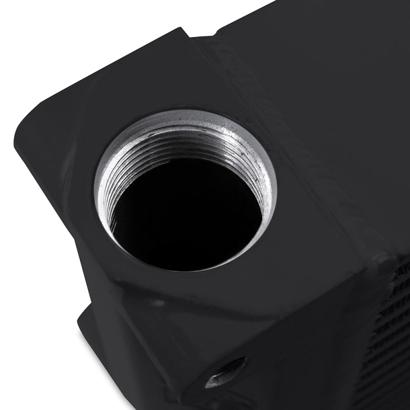 Load image into Gallery viewer, Mishimoto Heavy-Duty Oil Cooler - 17in. Same-Side Outlets - Black
