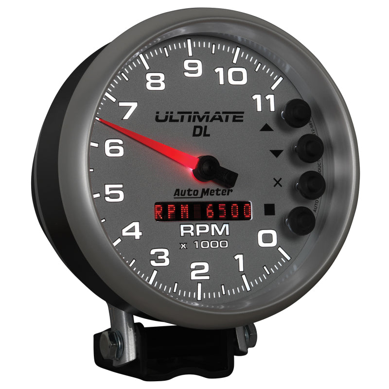 Load image into Gallery viewer, Autometer 5 inch Ultimate DL Playback Tachometer 11000 RPM - Silver
