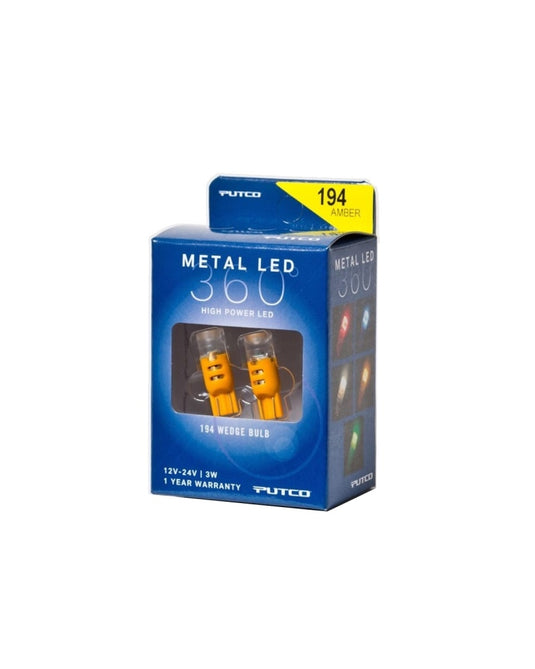 Putco 194 - Amber Metal 360 LED