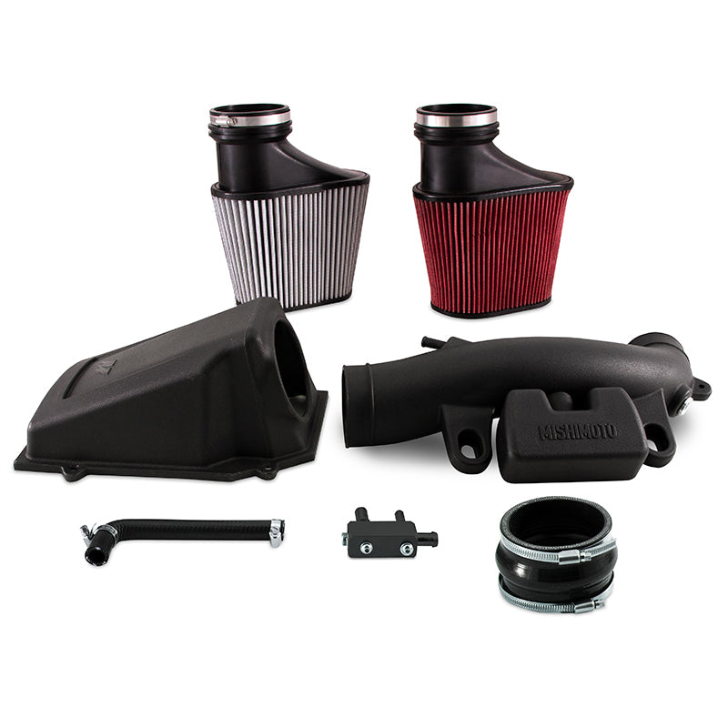Load image into Gallery viewer, Mishimoto 2018+ Jeep Wrangler JL 2.0T Air Intake w/ Oiled Filter
