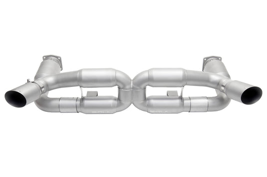 SOUL 06-09 Porsche 997.1 Turbo Sport X-Pipe Exhaust (w/ 200 Cell Cats) - GT2 Style Sig Satin Tips
