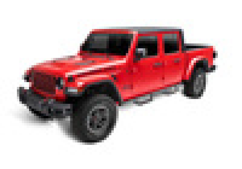 Load image into Gallery viewer, N-Fab Predator Pro Step System 2019 Jeep Wrangler JT 4DR Truck Full Length - Tex. Black
