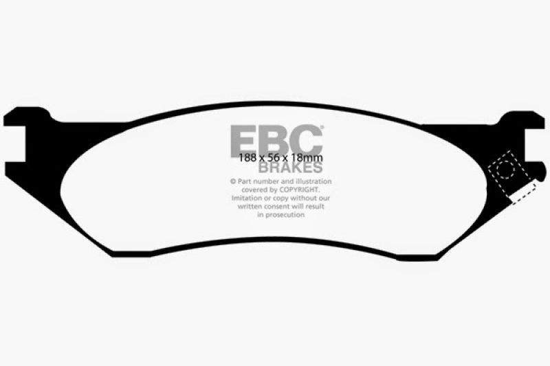 Load image into Gallery viewer, EBC 04-06 Dodge Durango 3.7 Yellowstuff Front Brake Pads
